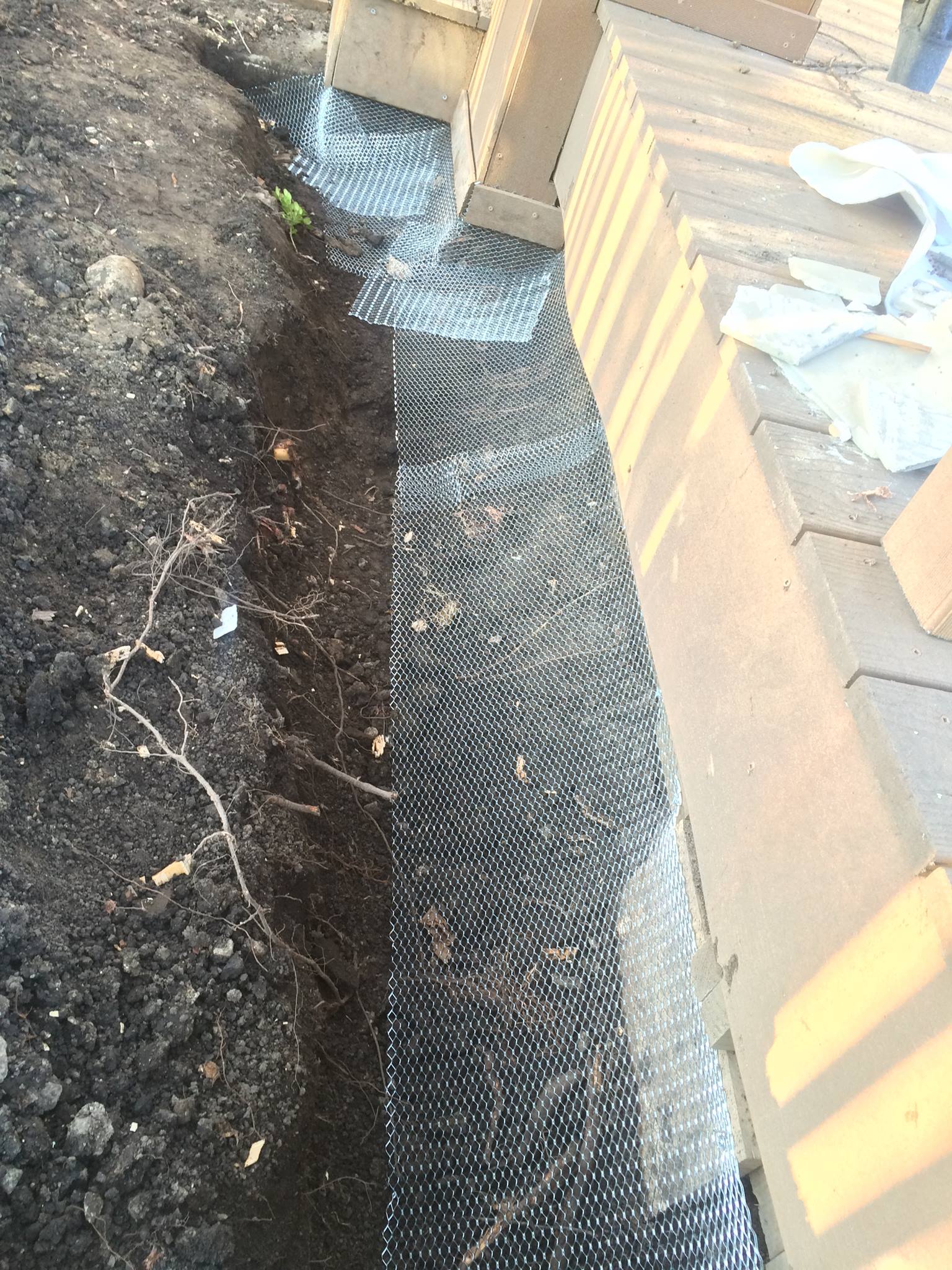 animal proofing deck